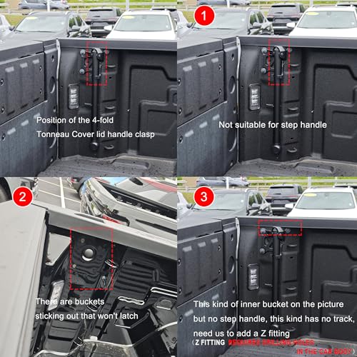 TITANICMOTOR Soft Quad Fold Truck Bed Tonneau Cover Compatible for 2019-2024 2025 Chevy Silverado/GMC Sierra 1500 Fleetside New Body Style 4-Fold 5.8FT 69.3 inch