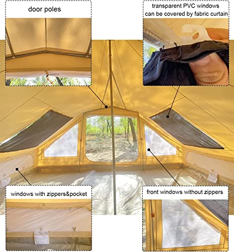 Carpa Yurt Estilo Glamping 4 Temporadas para 6-8 Personas miniatura 3