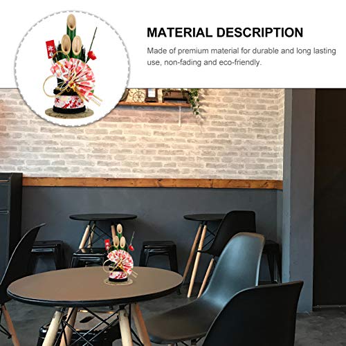 Amosfun Enfeite de Mesa Japonês Estilo de Japão Decoração Ventilador de Papel Sorte Sorte Decoração