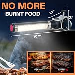 LIGHTACCENTS BBQ Grill Light - Aluminum, Adjustable, Battery Operated, Clamp On - Compatible with Most Grills - Essential BBQ Accessory