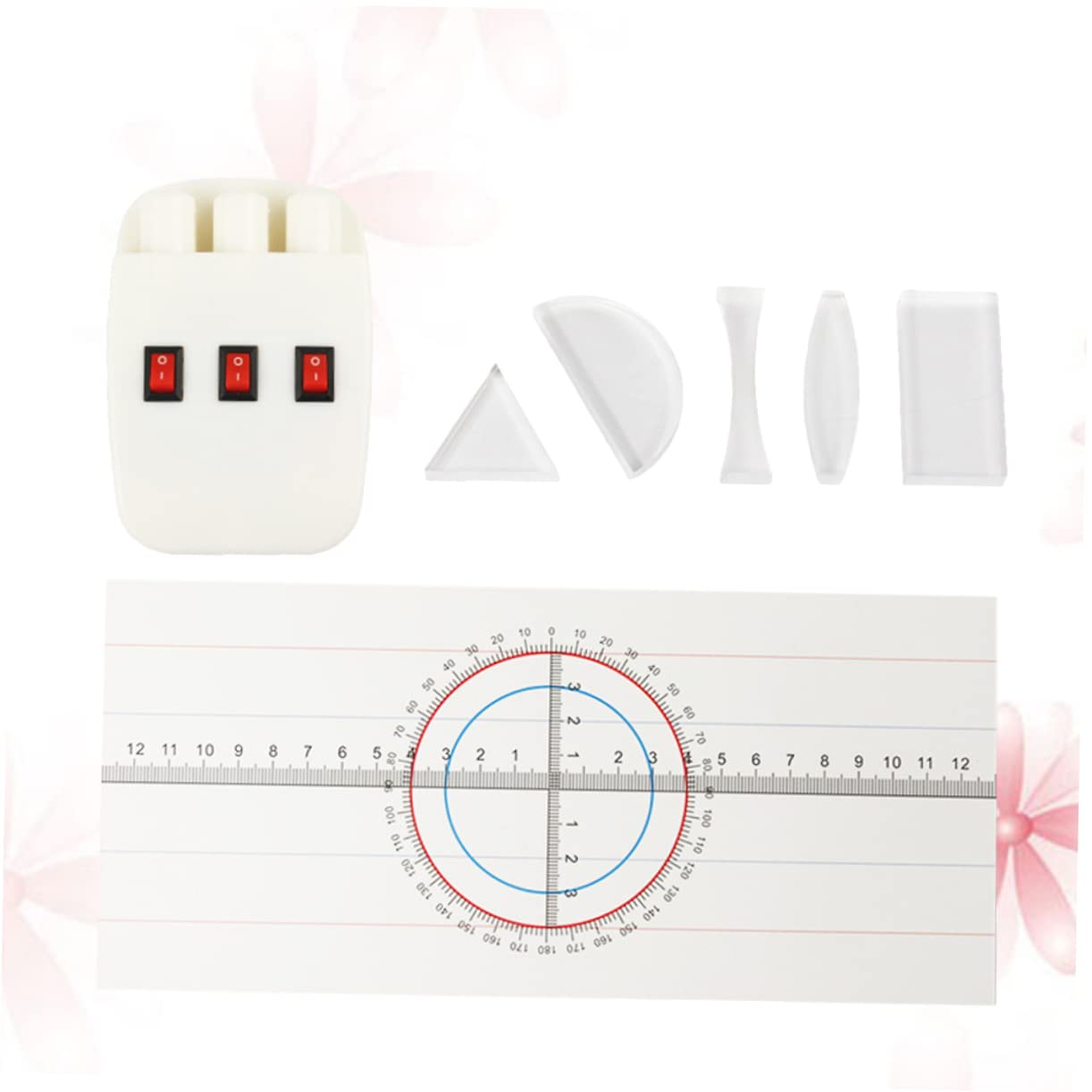 iplusmile Démonstrateur De Réfraction De La Lumière Ensemble D'Apprentissage Physique Kit D'Expérience D'Optique Physique Démo De Réflexion De La Lumière Démonstrateur De Réfraction
