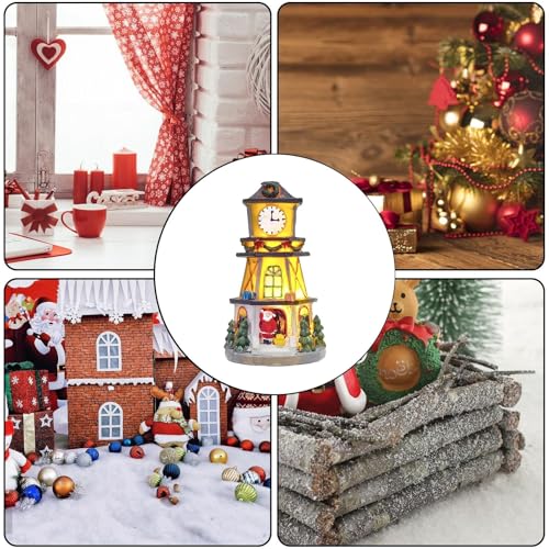 Mini escena LED de invierno para espacios pequeños sin cables 5