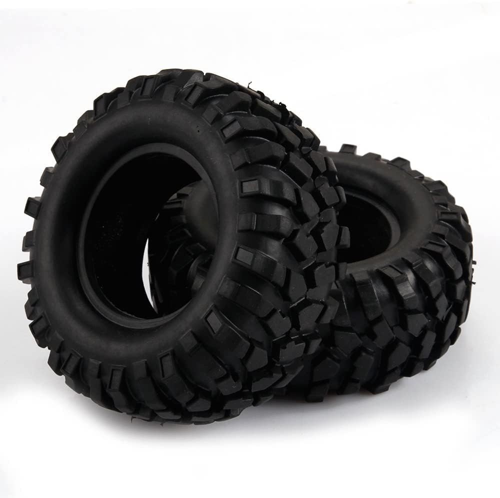 KINGCOO Pneumatici RC per auto, 4 pezzi RC Crawler in gomma da 1,9 pollici, per 1:10 RC Rock Crawler Parti per Axial SCX10 D90 TF2 TRX4 Tamiya Gen8 (96 mm)