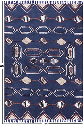 Tapis imprimé à la main pour harmoniser une décoration de salon