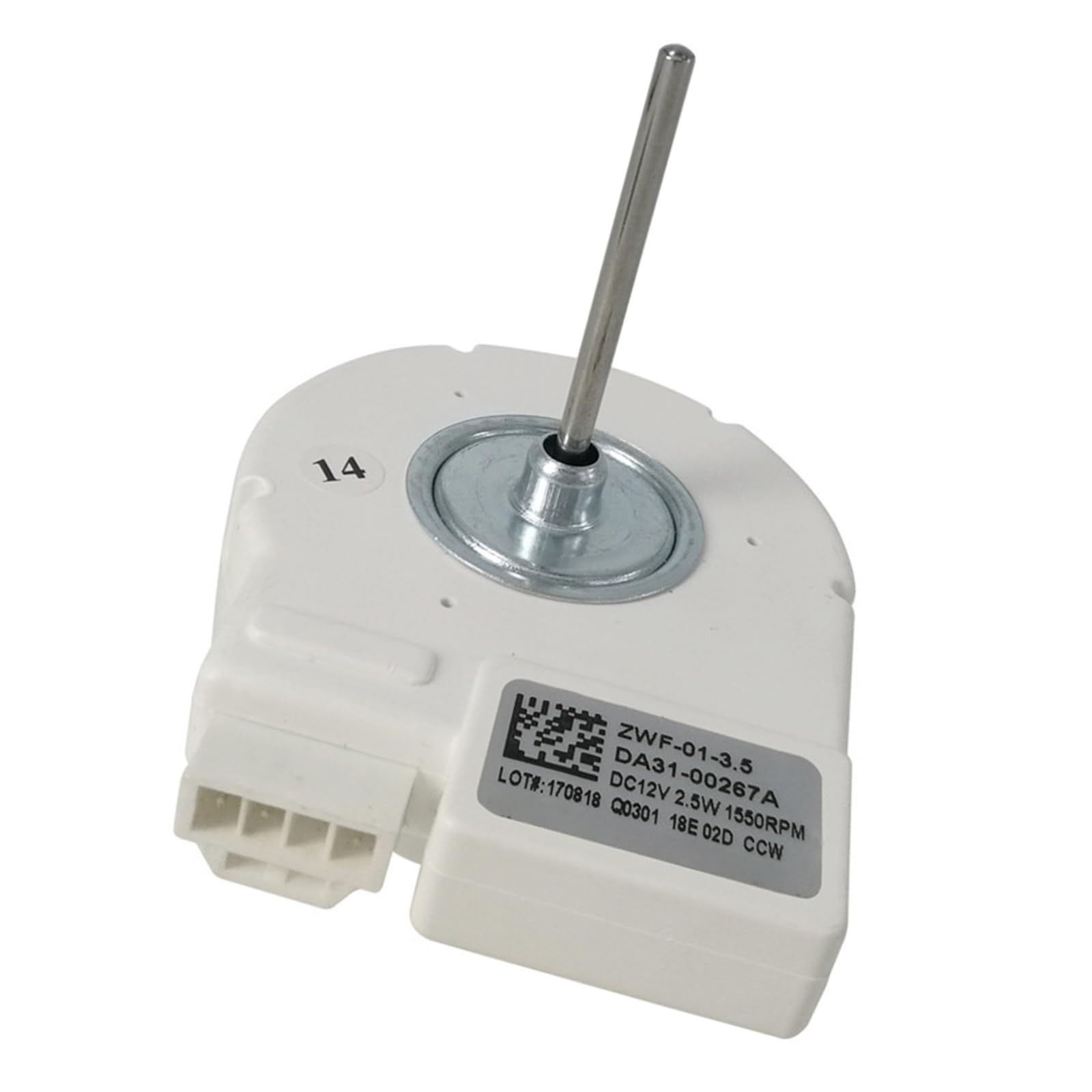 Uqezagpa Multicolor Refrigerator Fan Motor Alternative 12V 2.5W 1550Rpm Fits Numerous Part Numbers Consistent Action Fridge Motor