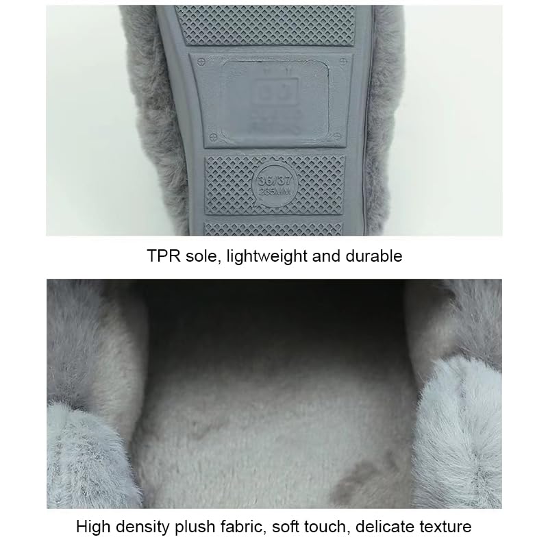 BEdaW Süße Katzenpuppe Baumwollruhrschuhe, Warmer Winter Im Innenhäuser Schuhe