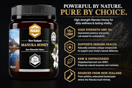 NAKI Raw Manuka Honey Certificada 100% Nueva Zelanda miniatura 2