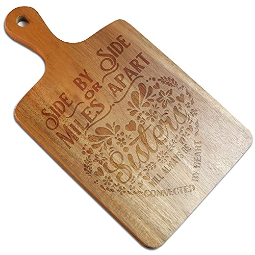 FOUR-ORANGUTANS-Side-By-Side-Or-Miles-Apart-Sister-Funny-Engraved-Cutting-Board-Funny-Farmhouse-Kitchen-Gift-Birthday-Gift-for-Women-SisterChristmas-Gifts FOUR ORANGUTANS Side By Side Or Miles Apart Sister Funny Engraved Cutting Board Funny Farmhouse Kitchen Gift Birthday Gift for Women SisterChristmas Gifts