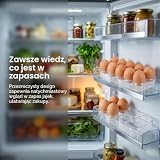 2 przezroczyste pojemniki na jajka do lodówki na 16 sztuk