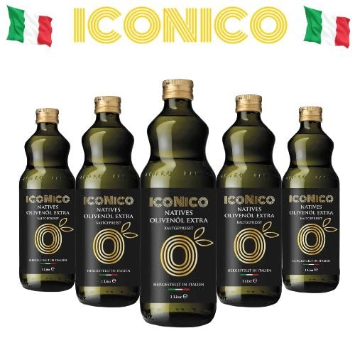 ICONICO INTENSIV 5 Liter 100% Italiano Natives Olivenöl EXTRA aus Apulien - 5x1 Liter