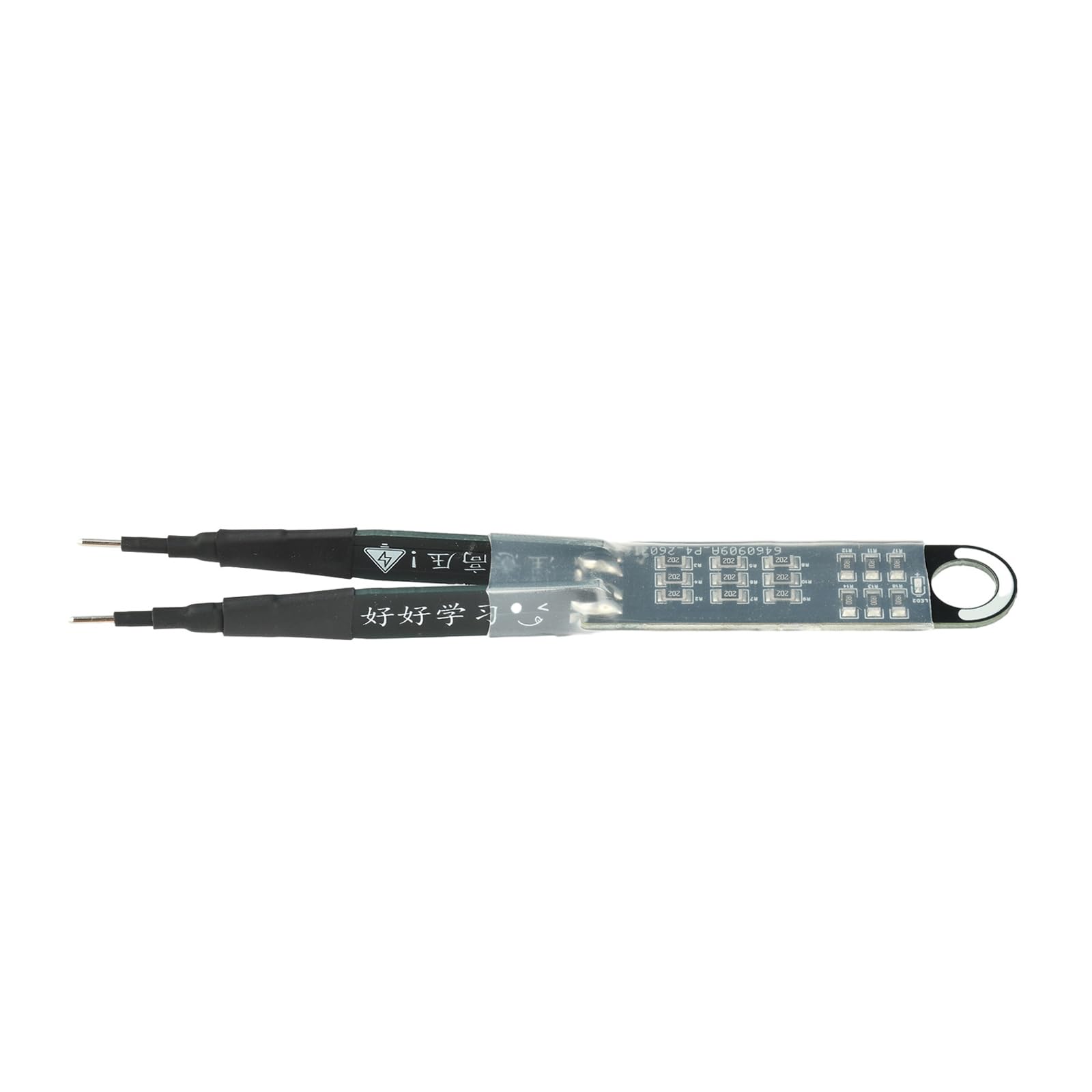 fexxkg Capacitor Discharge Probe for Circuit Board Repair, Twin Tip Clear Body With Visible PCB Module, 1000uF 375V Stated Capa