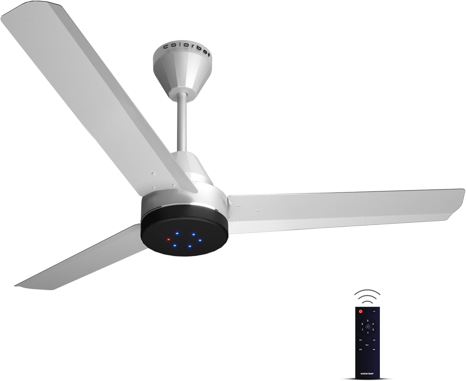 Stella 1200mm BEE 5 Star Rated BLDC Ceiling Fans with Remote Control | High Speed | Energy Saving | 100% Copper Winding | Reverse Mode | 2+2 Year Warranty (Arctic White)