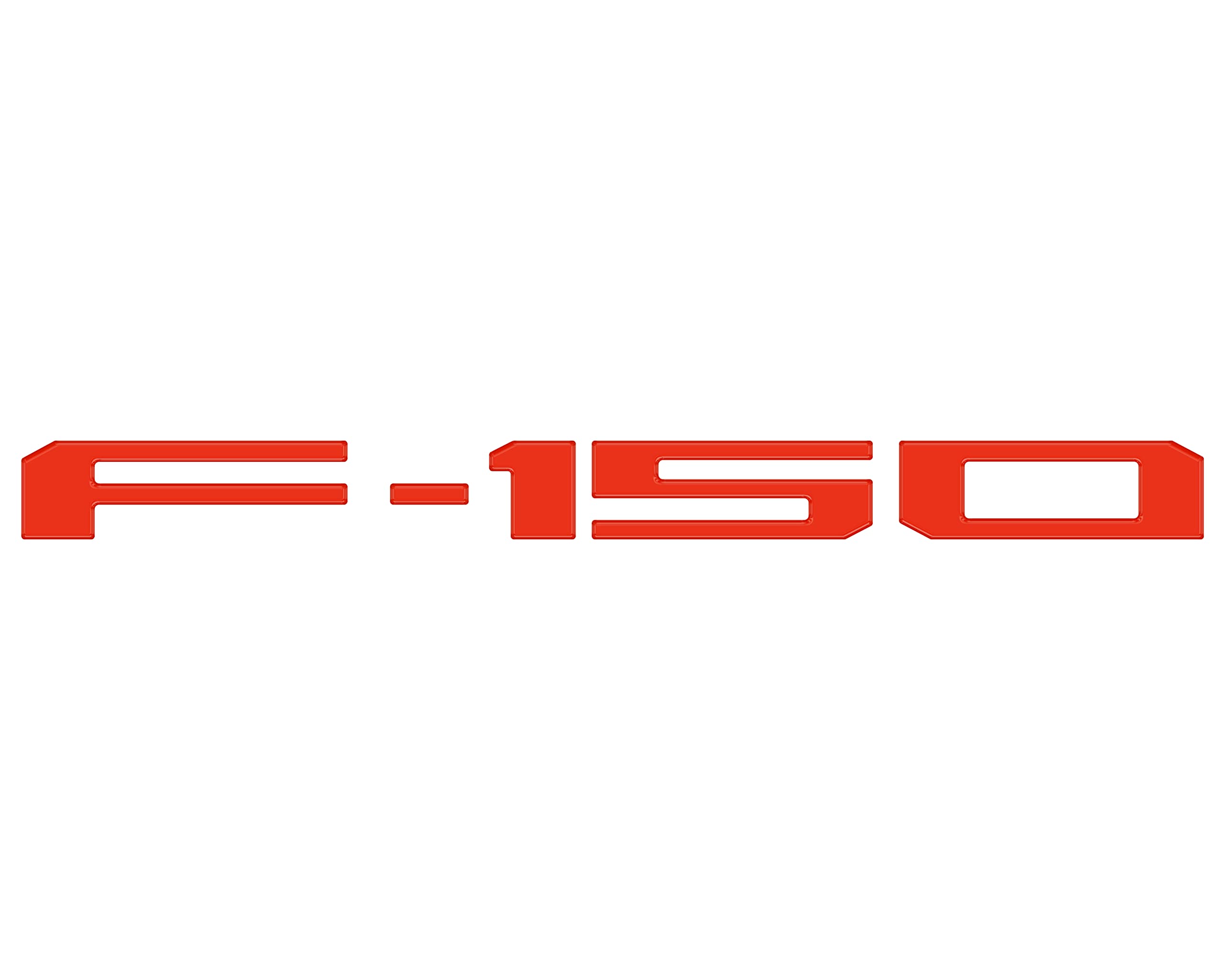 F-150 Tailgate Emblem Letter Inserts - Compatible with 2021-2026 F-150
