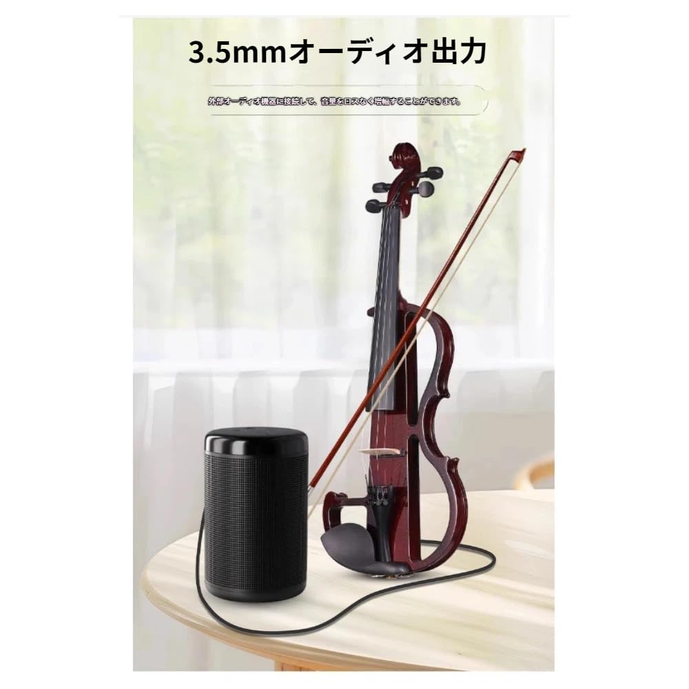 Amazon | ZVTW エレクトリックバイオリン、サイレント、無垢材、初心者