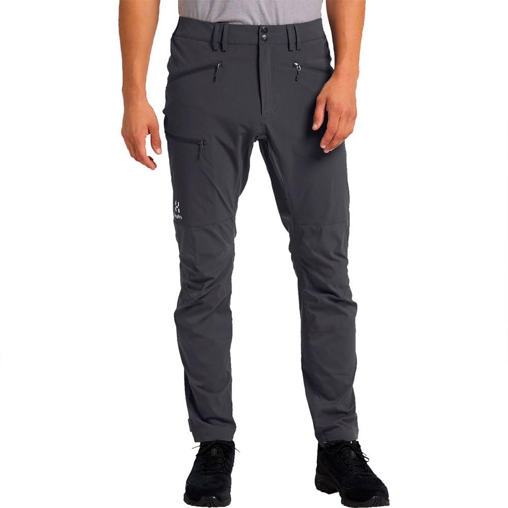 Haglöfs Mens Lite Slim Pants, Magnetite, 20 EU
