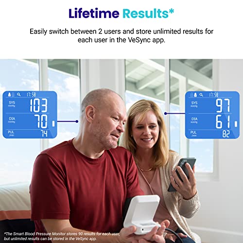 Etekcity TMB-1583-BS Smart High Blood Pressure Monitor For Home Use, Fsa Hsa Store Eligible Items, Cuff For Standard To Large Arms, Accurate Bluetooth Bp Machine thumb #4