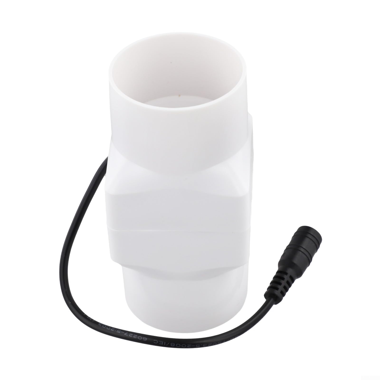 Ventilateur d'échappement en ligne 12 V 6 W/ventilateur extracteur puissant pour circulation de l'air intérieur pour atelier sous-sol tente (blanc 60 mm)