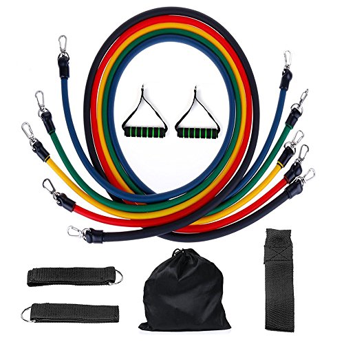 Yoga Resistance Bands, Oummit Natural Rubber Latex Resistance Rope