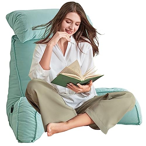 AMZZHAO Cojin Lumbar de Lectura Premium,Respaldo para Cama,Sofá,Suelo y Almohada Extra Viscoelástica,para Sentarse en la Cama Leer Juegos o Ver la Biblioteca de TV