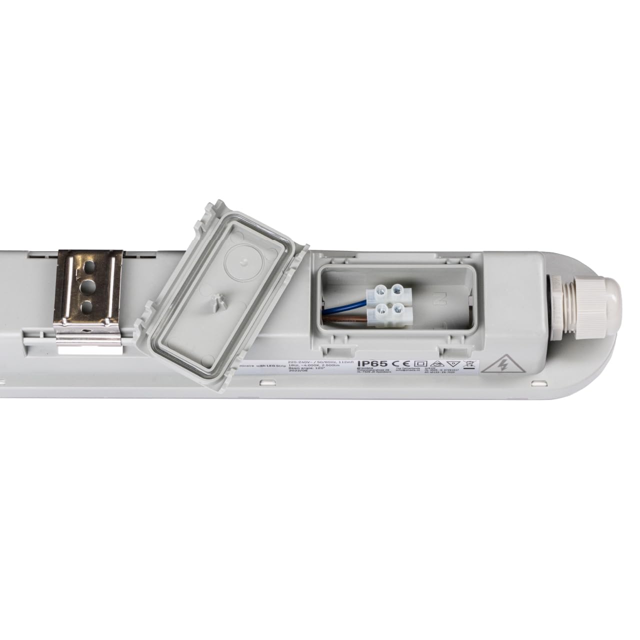 Proventa LED Feuchtraumleuchte 120cm IP65 – 3er Pack neutralweiß 18W & 2500lm – LED Wannenleuchte für Garage, Werkstatt, Keller, Carport – Feuchtraumlampe 120cm mit festem Leuchtmittel