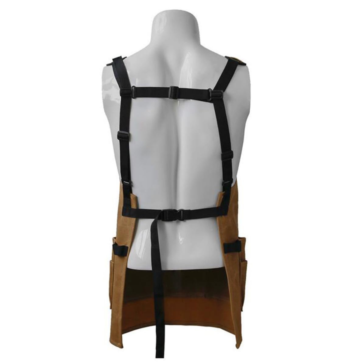 Delantal de Cocina de Lona Pu Ajustable, Resistente al Aceite para Hogar