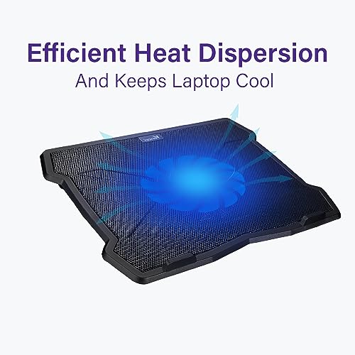 Geonix GXCLPB01 Laptop Cooling Stand with 125mm Fan, Silent Operation, LED Light, Supports up to 15.6 inch Laptops and Retractable Stand, 1 Year... - Image 3