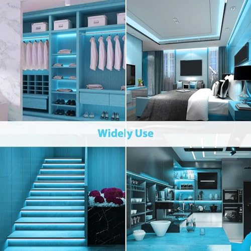 Image of 16.4 Feet Neon LED Strip Light | 12V Adapter, Waterproof IP65, Silicone Flexible Rope Light for Home Wall Decor & Gaming Room| Led Strip Lights | Neon Lights 5 Meter | (ICE Blue)