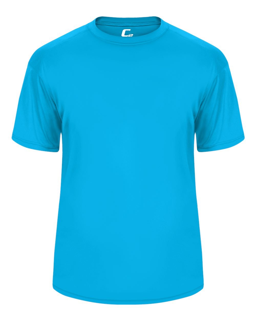 Badger Sport C2 Bright Blue Youth Small Short Sleeve Wicking Tee