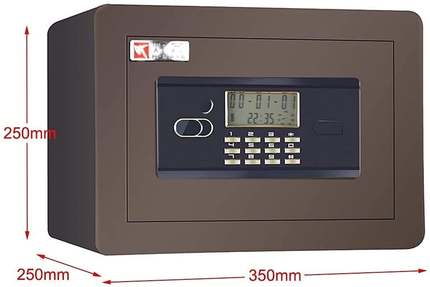 CLSDRZC Feuerfestes, wasserdichtes elektronisches Depot mit Drop-Slot-Buchungsöffnung – 35 x 25 x 25 cm, digitaler Tastatur-Zahlenschloss-Schrank für Heimbüro, Geld, Bareinzahlung, Hotel für H