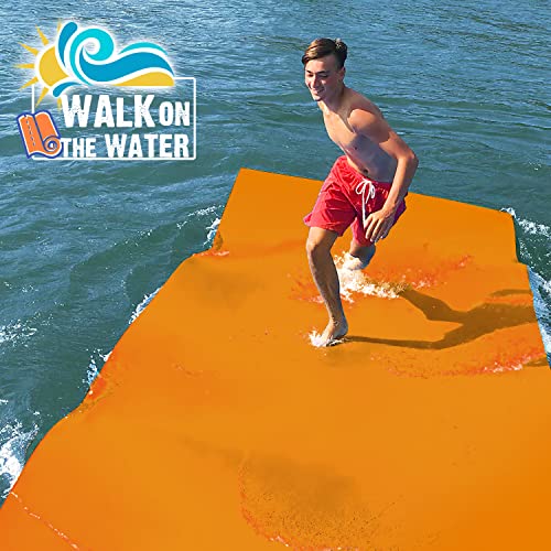 Cmfydaily SO030106-ORGR-9FT 3 Layers Xpe Foam Floating Mat Water Mat thumb #3