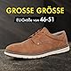 Hawkwell Herren-Oxford-Schuhe in Übergröße, leger, bequem, Business-Sneaker, Braun, PU, ​​EU 48