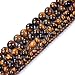 Natural Round AA Tiger Eye Agate Loose Stone Beads Bulk for Jewelry Making 4MM, 6MM, 8MM, 10MM,12MM (8mm)