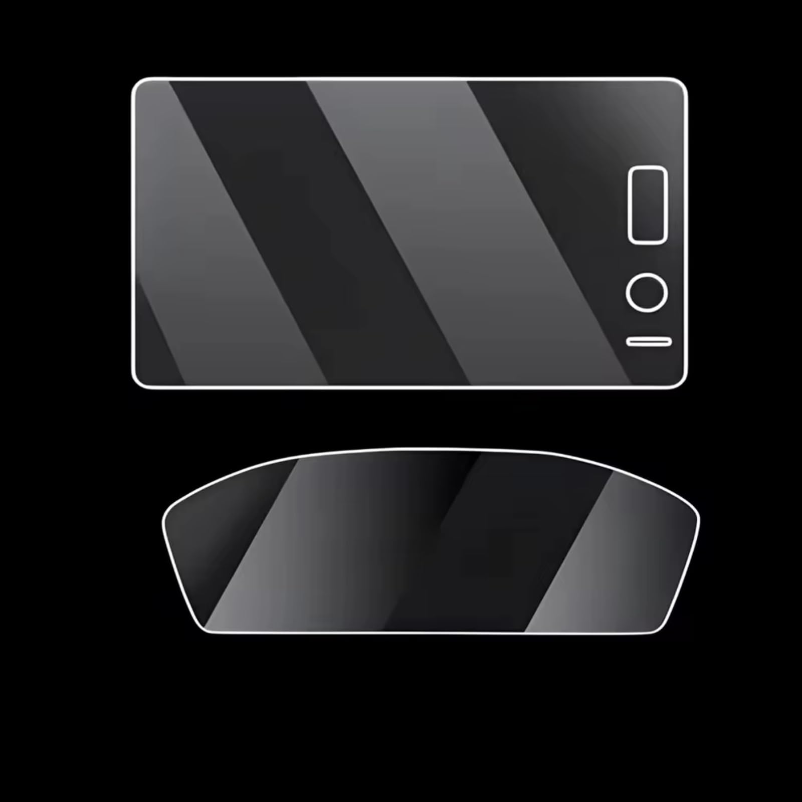 Pellicola GPS Navi Compatibile Con CR-V 2023-2026 Pellicola Protettiva Per Schermo Navigazione GPS Per Adesivi Per Cruscotto Trasparente Antiriflesso HD Trasparente(Dashboard)