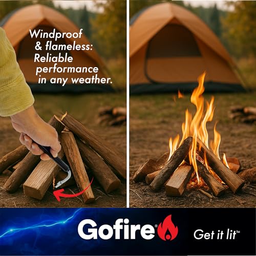 Encendedor Eléctrico Recargable GoFire Negro miniatura 3