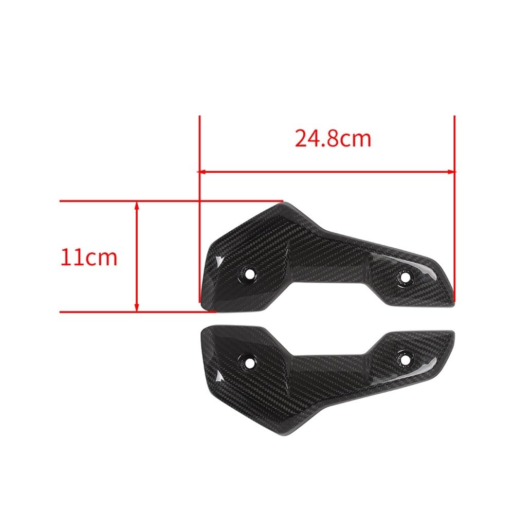Aerodynamisches Winglet Verkleidung Motorrad Kühler Seitenabdeckungen für Trident 660 2021 2022 2023 Seite Winglet Spoiler Flügel
