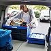 CleverMade Collapsible Storage Bins - Royal Blue 3 Pack 62L - Stackable Containers Heavy Duty Capacity Folding Crates - Space-Saving for Home