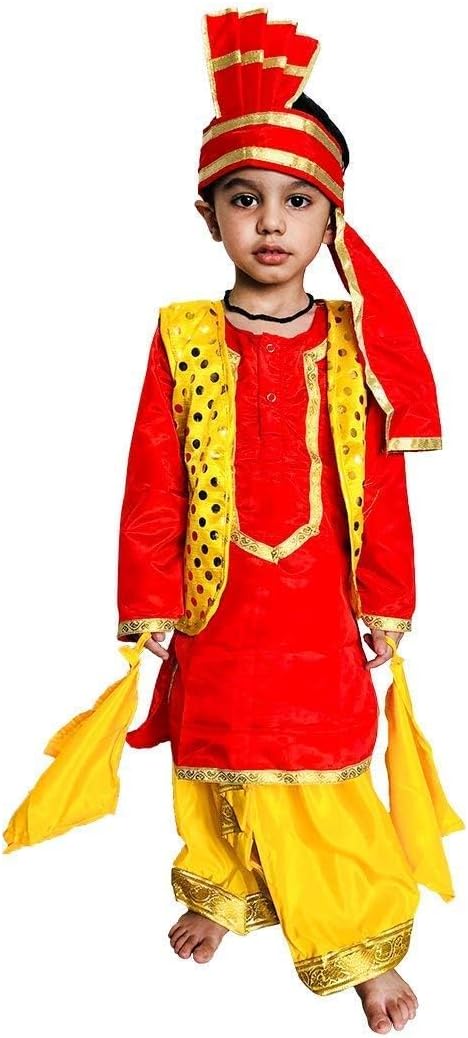 Indian Traditional Punjabi/Bhangra Boy Costume Punjabi Folk Dance Costume Bhangra for Boys