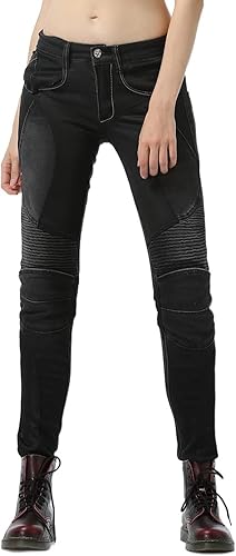 Miniatura 3 de Pantalones de ciclismo transpirables para motocicleta, leggings de tela de malla, transpirable, ventilado, resistente al desgaste (color negro,