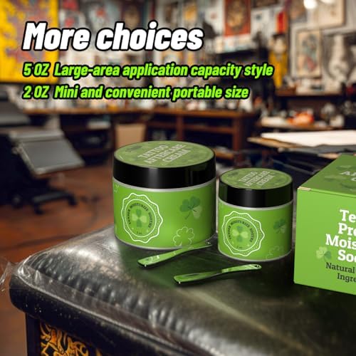 STIGMA Tattoo Aftercare Cream & Balm 2OZ for New Tattoo Care,100% Vegan Mint flavor Tattoo Ointment for Soothing Healing Solution TC409-2OZ — view 6
