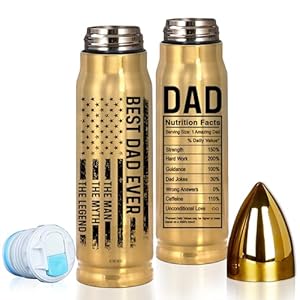 Gifts for Dad–Fathers Day Birthday Gift Best Dad Ever Gift for Fathers Day 17oz American Flag Tumbler Thoughtful Present from Daughter Son for Husband from Wife