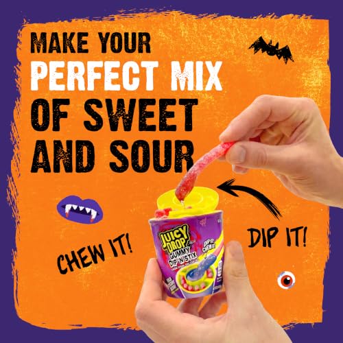 Juicy Drop Gummy Dip 'N Stix - 8 Ct Sweet Gummy Candy & Sour Candy | Variety Pack - Assorted Bulk Candy Sticks for Kids Party Favors Goodie Bag Stuffers & Sweet Treats For Kids - image 5