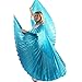 Danzcue 360 Degree Worship Isis Wings, Solid Turquoise, M-L-Adult
