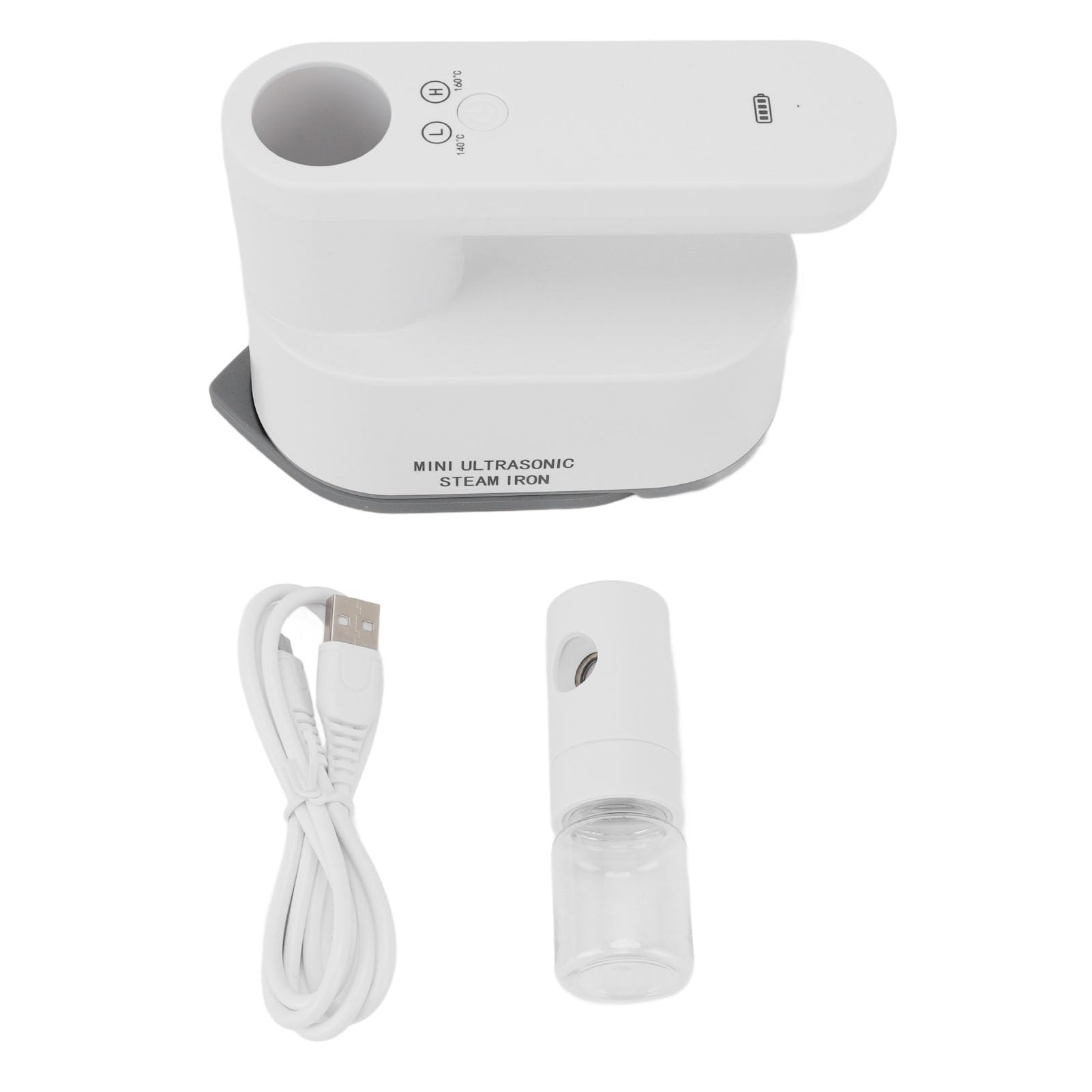 Fer électrique sans Fil 30s Chauffage Rapide, Rechargeable et à Double Tempête 140 ° C / 160 ° C, Fer à Vapeur Portable pour les Vêtements Voyage/Maison/dortoir. 5200mAh