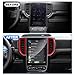 ushilife 10'' Display Screen Trim Navigation Screen Panel Frame Protective Cover Car Accessories Compatible with Ford Ranger 2023 2024 2025 Carbon Fiber Interior Trim Cover ABS