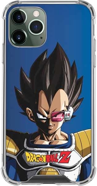Skinit Clear Phone Case Compatible with iPhone 12 Pro Max - Officially Licensed Dragon Ball Z Vegeta Portrait Design