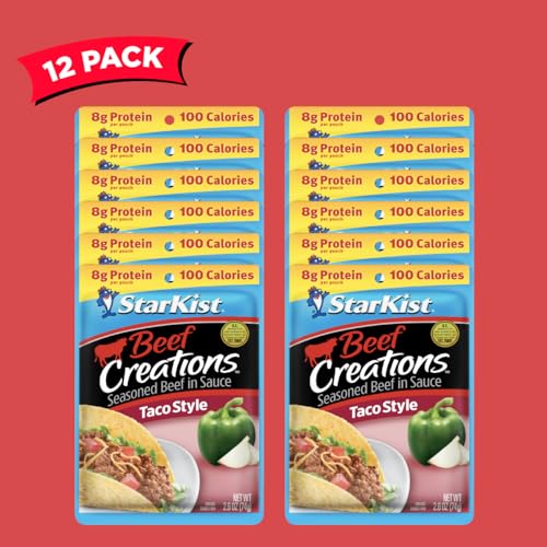 Image of StarKist Beef Creations Taco Style, 2.6 oz Pouch, 12 pack