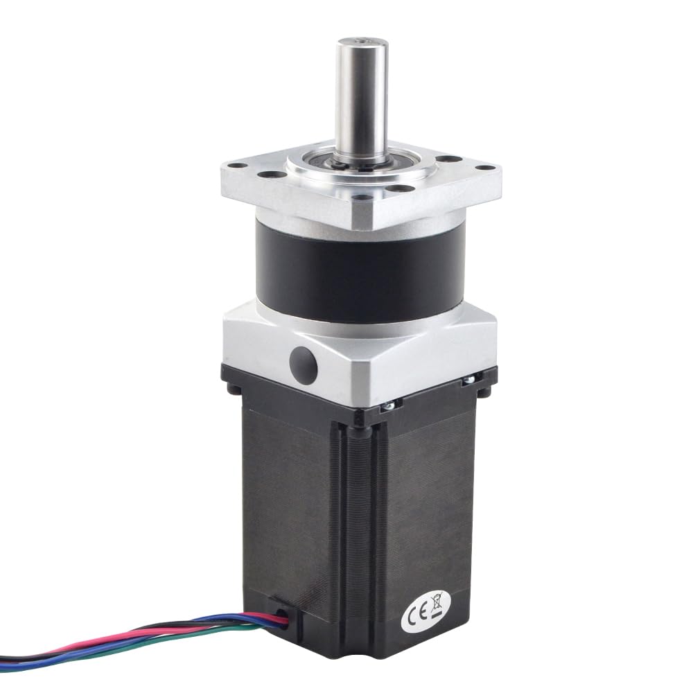 STEPPERONLINE Nema 23 Schrittmotor L=76mm Getriebeübersetzung 10:1 30arcmin MG Serie Planetengetriebe