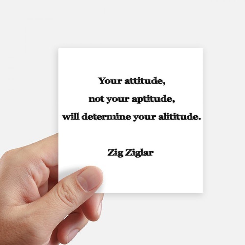 Sticker inspirant pour ordinateur portable et valise Votre Attitude Déterminer 8 pièces