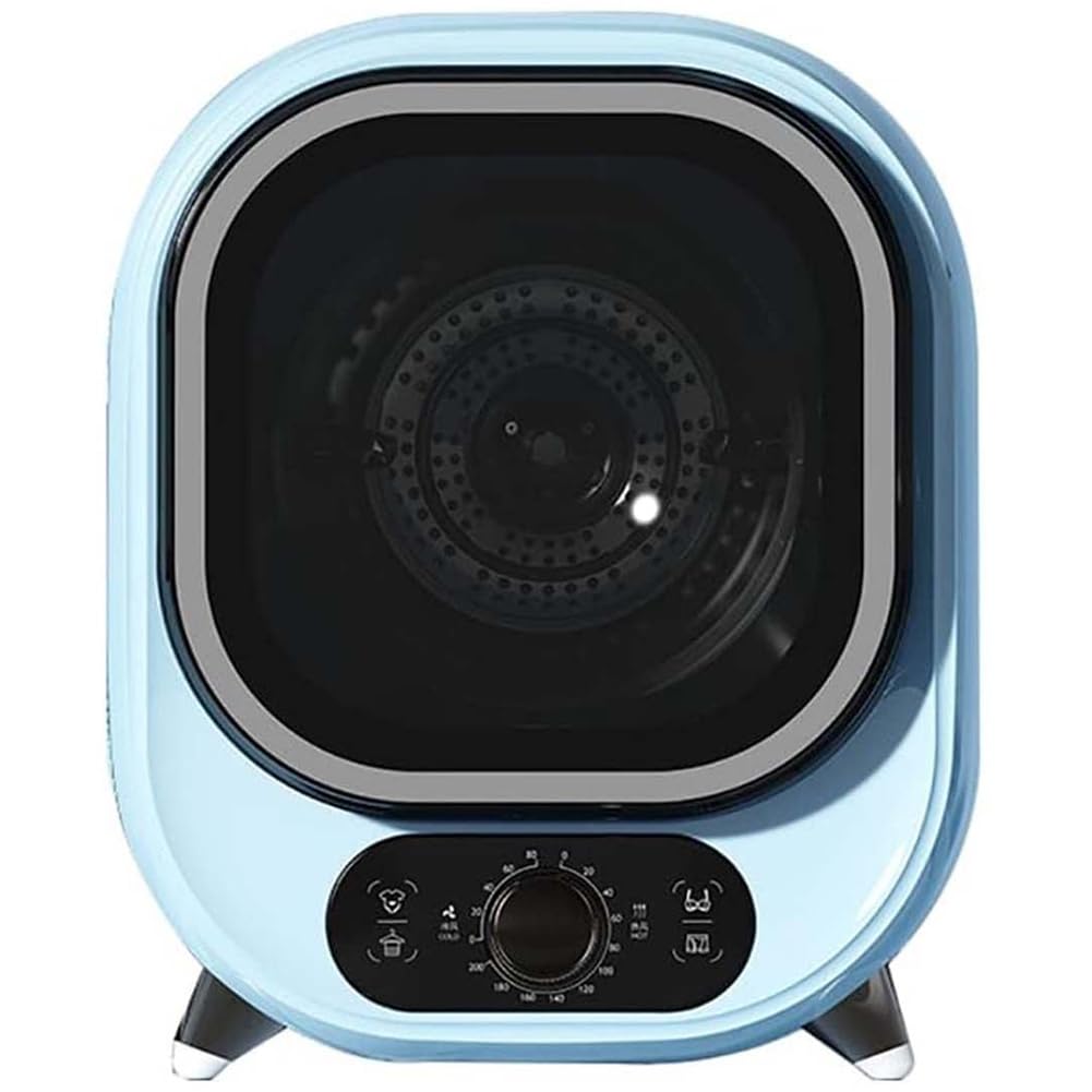 Asciugatrice portatile, cilindro interno in acciaio inox, capacità di carico 0,8 kg, piccola asciugatrice intelligente per appartamenti, dormitori, camper