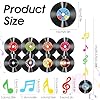 9Pcs Records Wall Decor Rock and Roll Party Decorations Music Themed Party Decorations 90s Room Decor Vinyl Record Decors Rock and Roll Favors Retro Decors for 50's Theme Music DJ Supplies (Colorful) #1